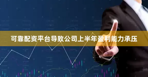可靠配资平台导致公司上半年盈利能力承压