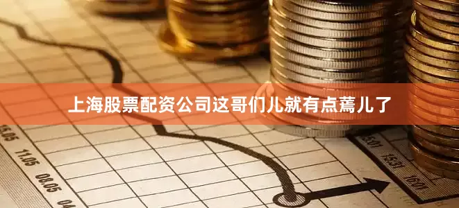 上海股票配资公司这哥们儿就有点蔫儿了